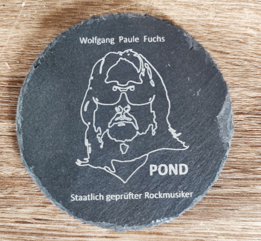 Schiefer Glas oder Tassen Untersetzer