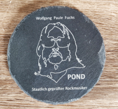 Schiefer Glas oder Tassen Untersetzer